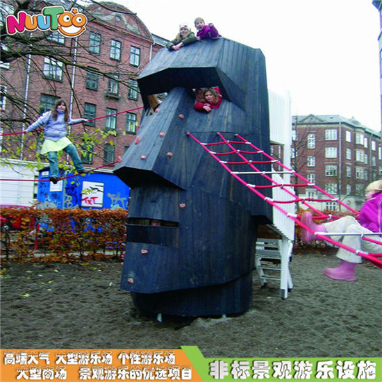 樂圖非標游樂金剛人頭藝術組合滑梯