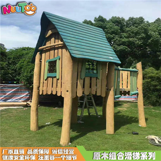 幼兒園原木滑梯 組合滑梯 無動力實(shí)木滑梯兒童非標(biāo)游樂設(shè)備LT-ZH002